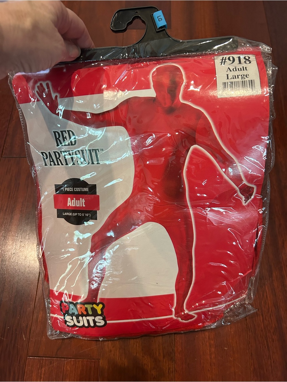 NWT Red Adult Morphsuit Costume Large Bodysuit Halloween College Football Party